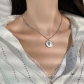 Shangjie collar OEM 40cm stainless steel beaded chain necklace women gold plated pendent necklace